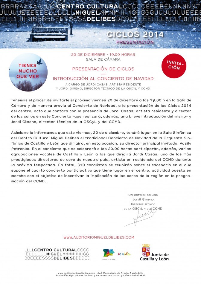 carta abonados presenta newlstter