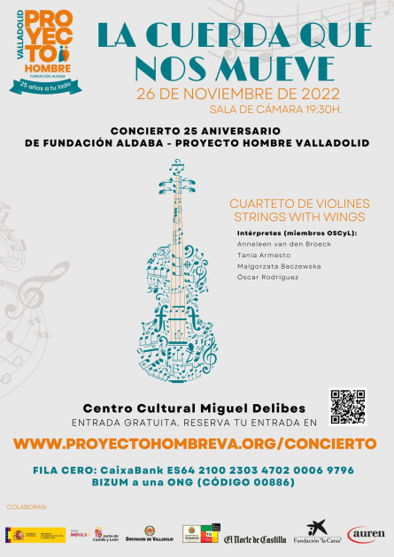 CONCIERTO 25 ANIVERSARIO PROYECTO HOMBRE VALLADOLID