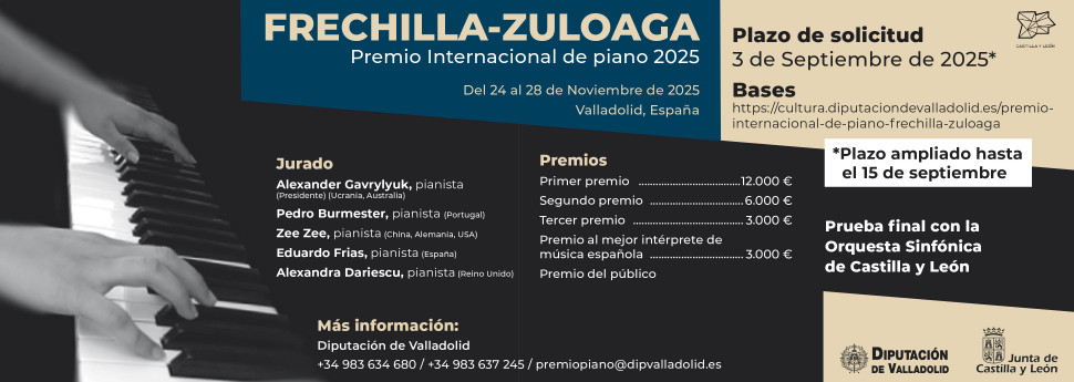 Premio Internacional de Piano Frechilla-Zuloaga 2025
